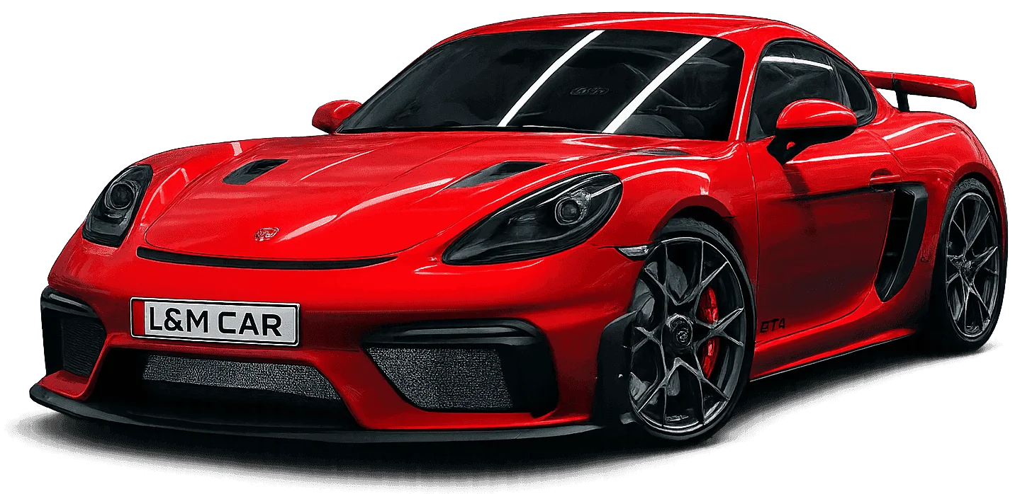 Red L&M CAR rental vehicle in Tangier Morocco